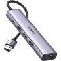 HUB USB UGREEN USB-a 4 En 1, RJ45/USB 3.0 20265