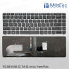 TECLADO H_840-G3, 745-G3, sin luz, Frame Plata