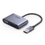 ADAPTADOR UGREEN USB 3.0 A HDMI + VGA CONVERTIDOR COD.20518
